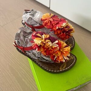 Sam Edelman girls gillie mini poppy lea sandals size 11